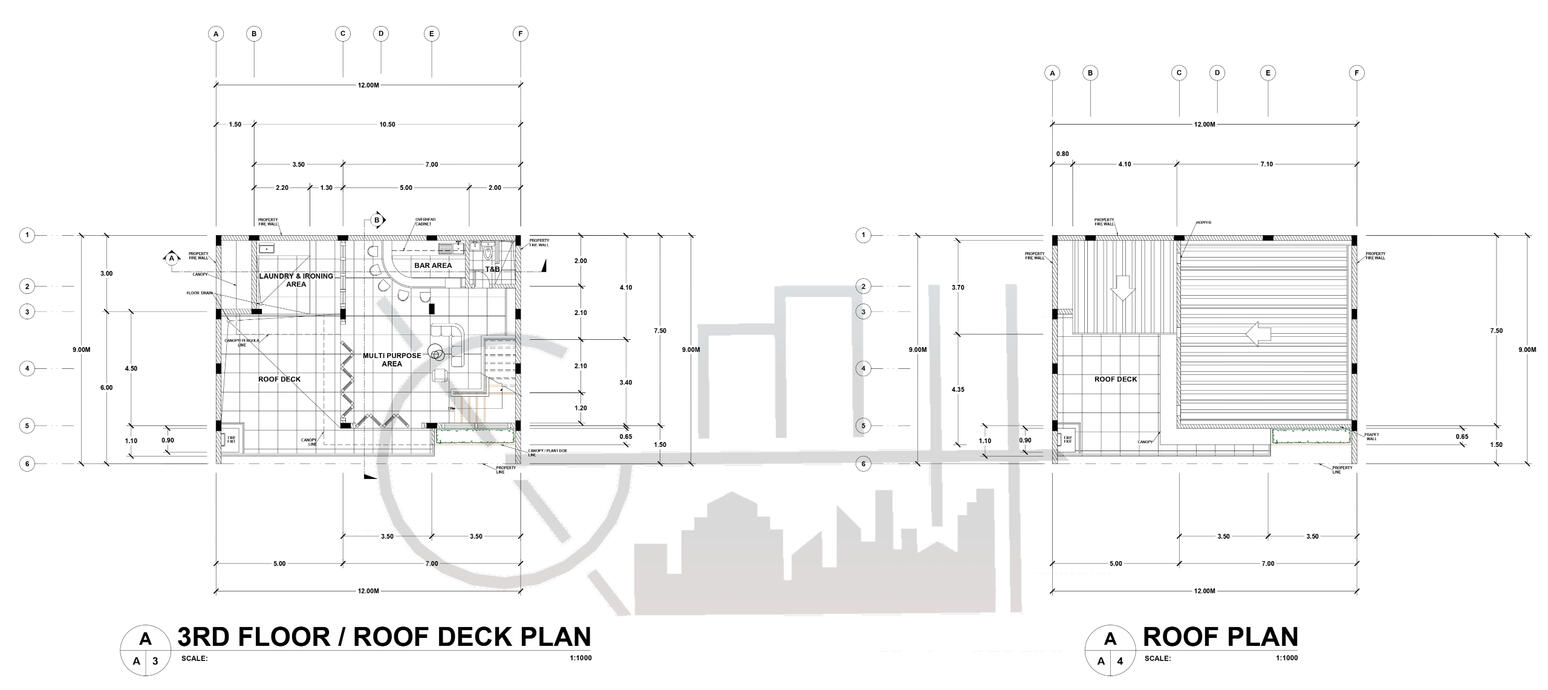 Proposed 2 Storey Residential with Roof Deck (Scheme 1)