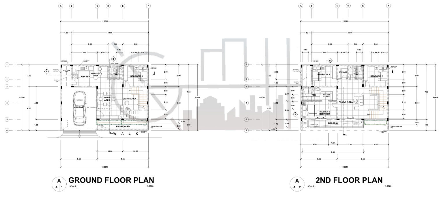 Proposed 2 Storey Residential with Roof Deck (Scheme 1)