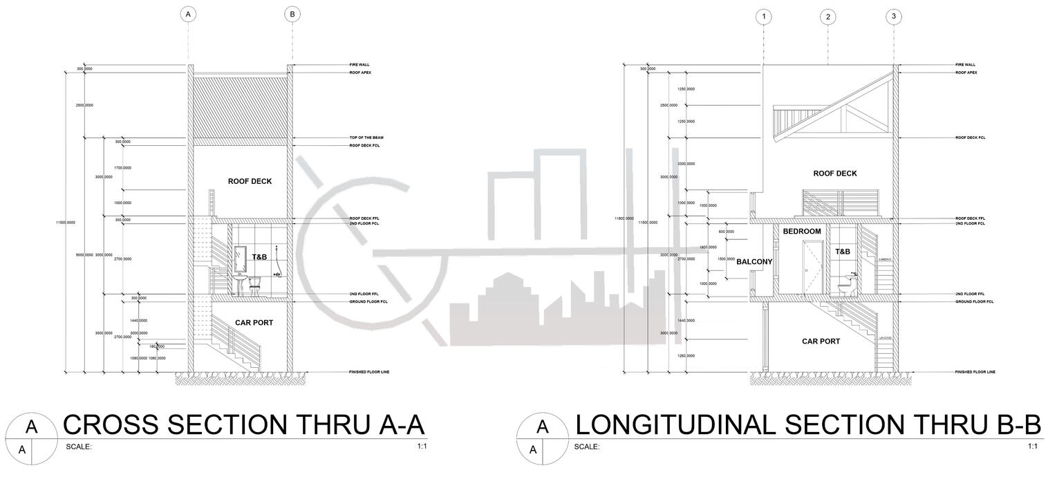 Proposed 2 Storey Residential House w/ Roof Deck Extension (Scheme 2)