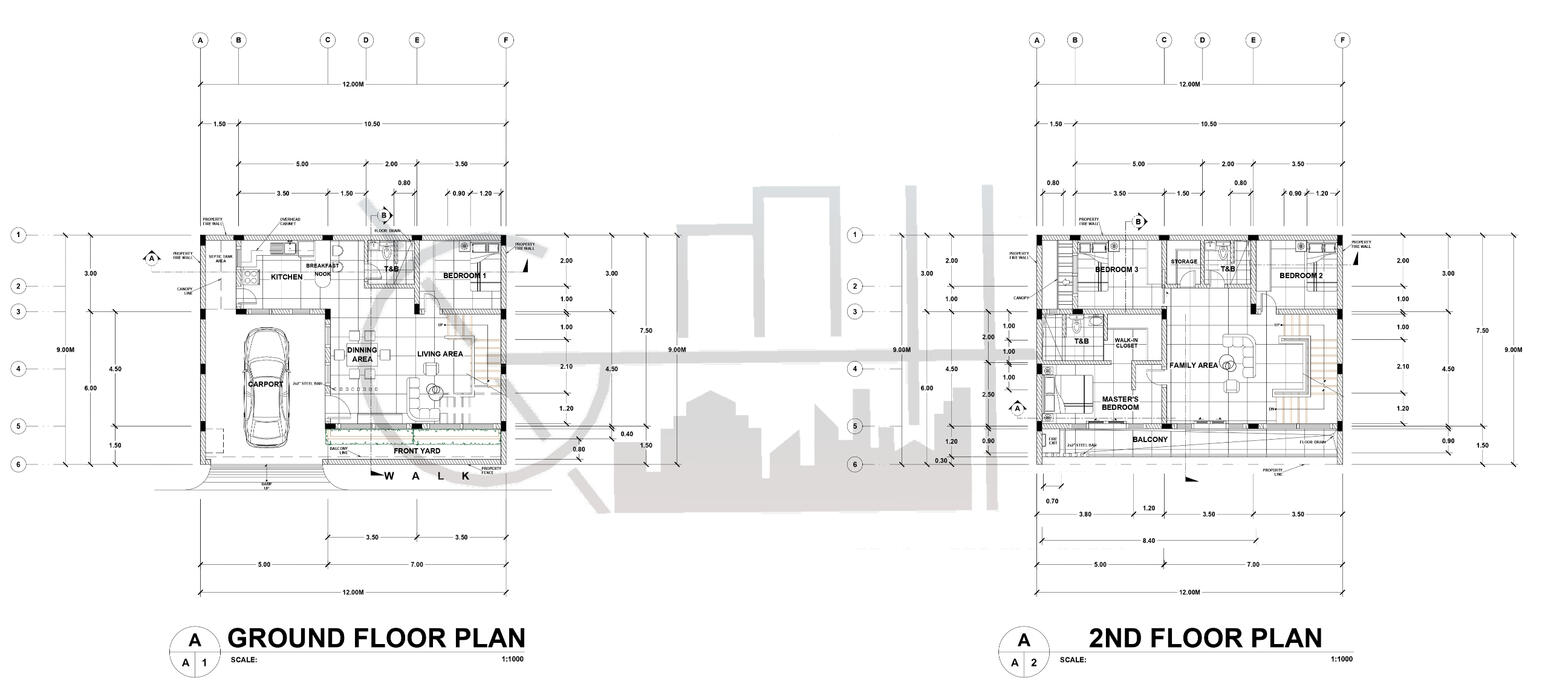 Proposed 2 Storey Residential with Roof Deck (Scheme 2)