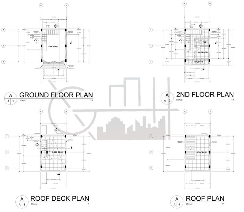 Proposed 2 Storey Residential House w/ Roof Deck Extension (Scheme 1)