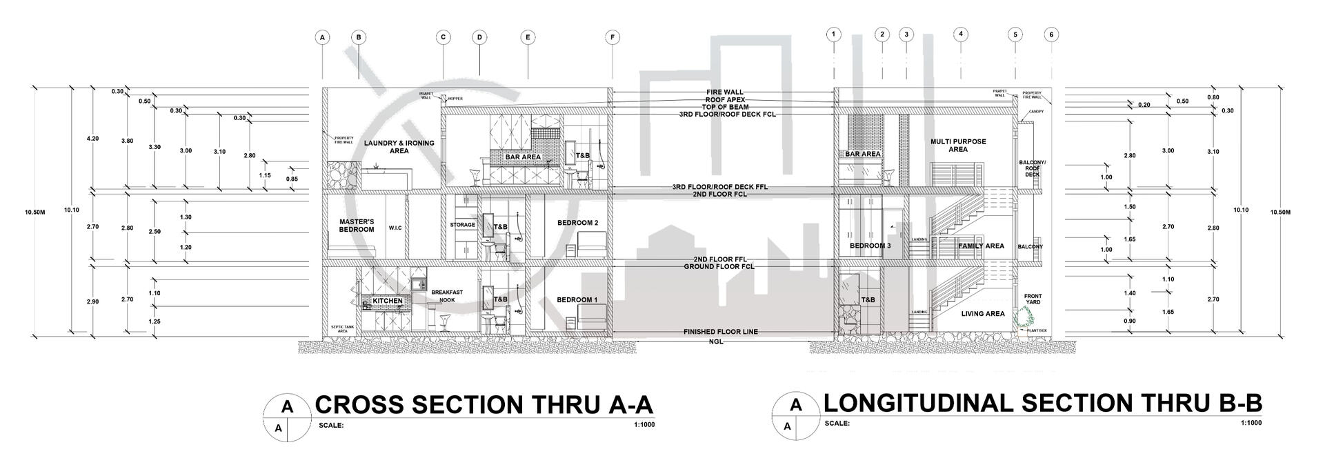 Proposed 2 Storey Residencial with Roof Deck (Scheme 1)